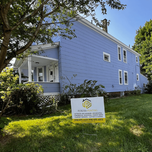 A freshly painted front door and entryway.