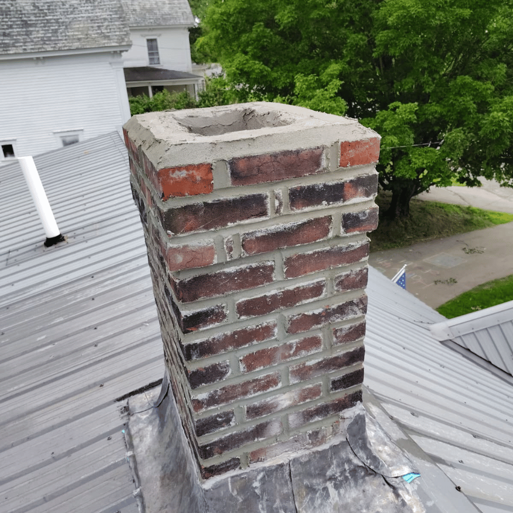 Chimney repair work