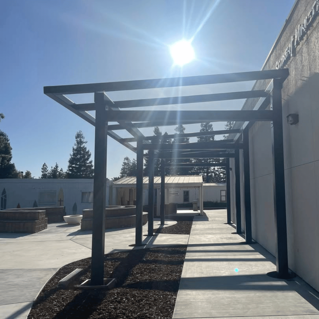 Metal Staircase with Artistic Details