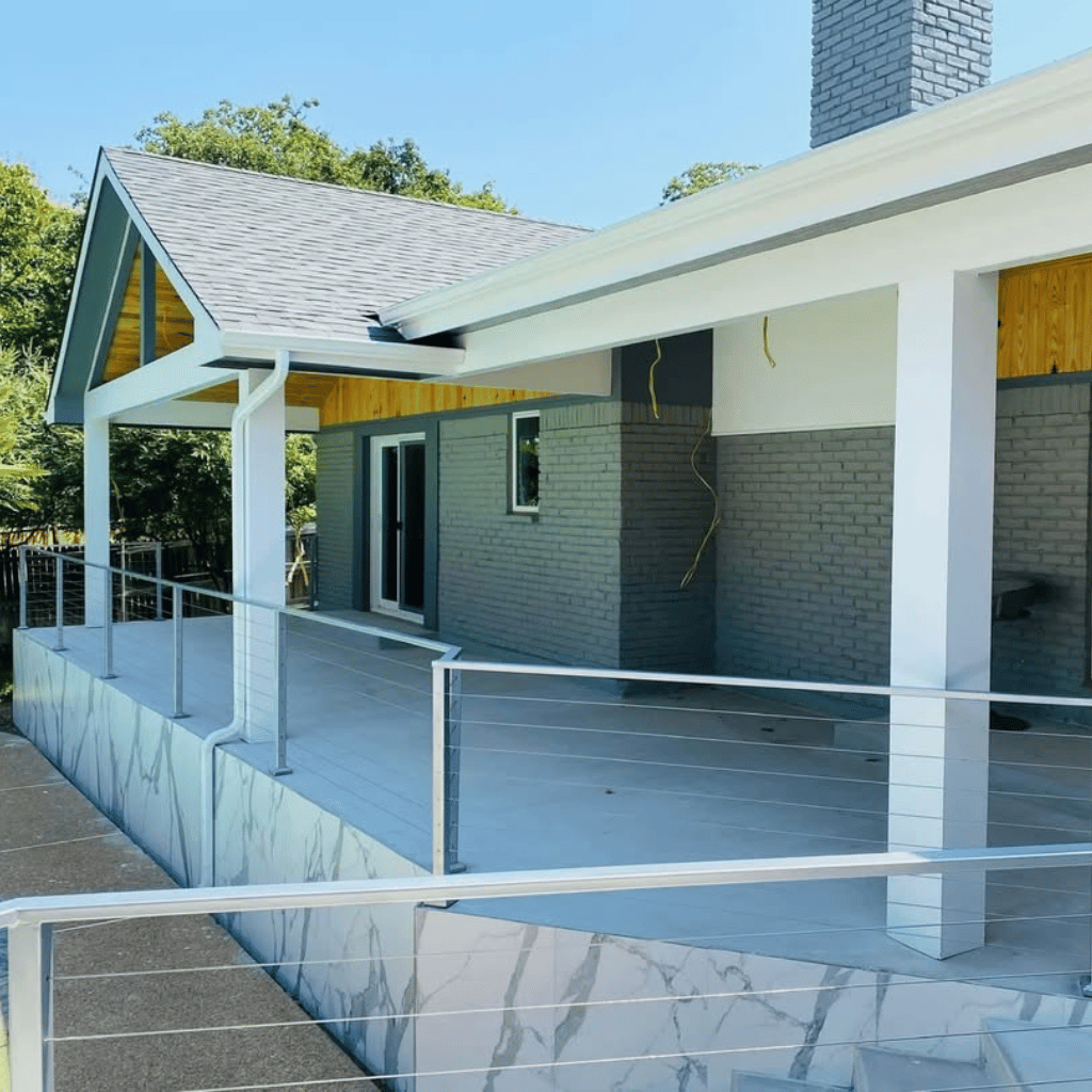 Elegant Metal Fence Installation