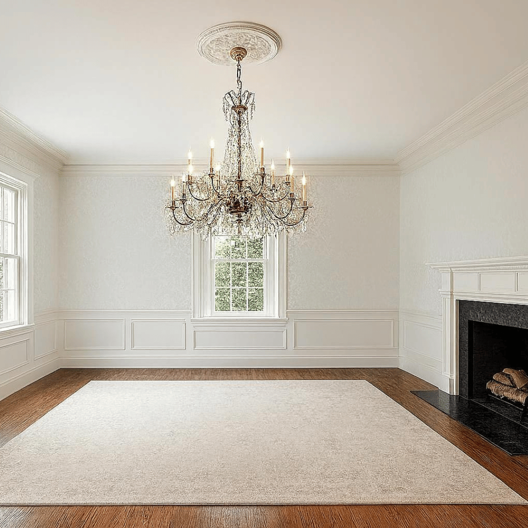Modern kitchen with newly painted cabinets